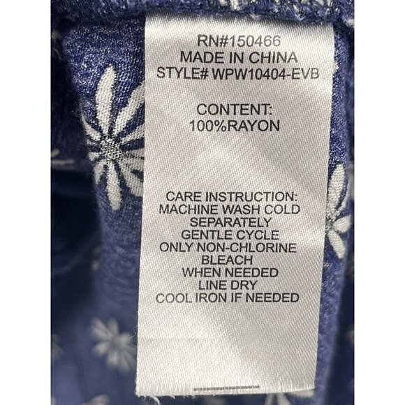 Market & Spruce Blue Floral Flowy Boho Shirt Sz 3X - Picture 5 of 6